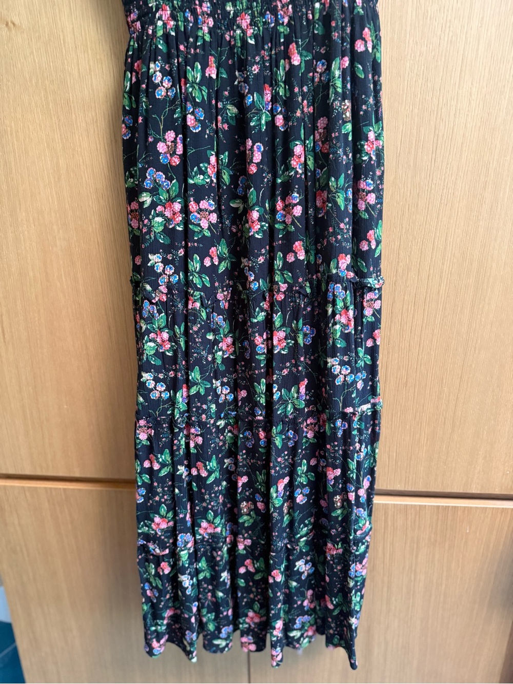Hill House Ellie Nap Dress in black floral print, size M - Picture 4 of 12